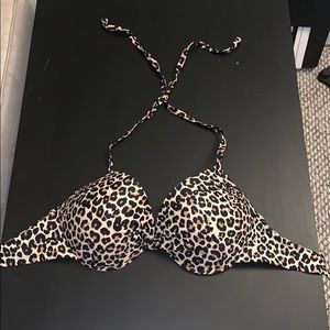 Leopard print bikini top